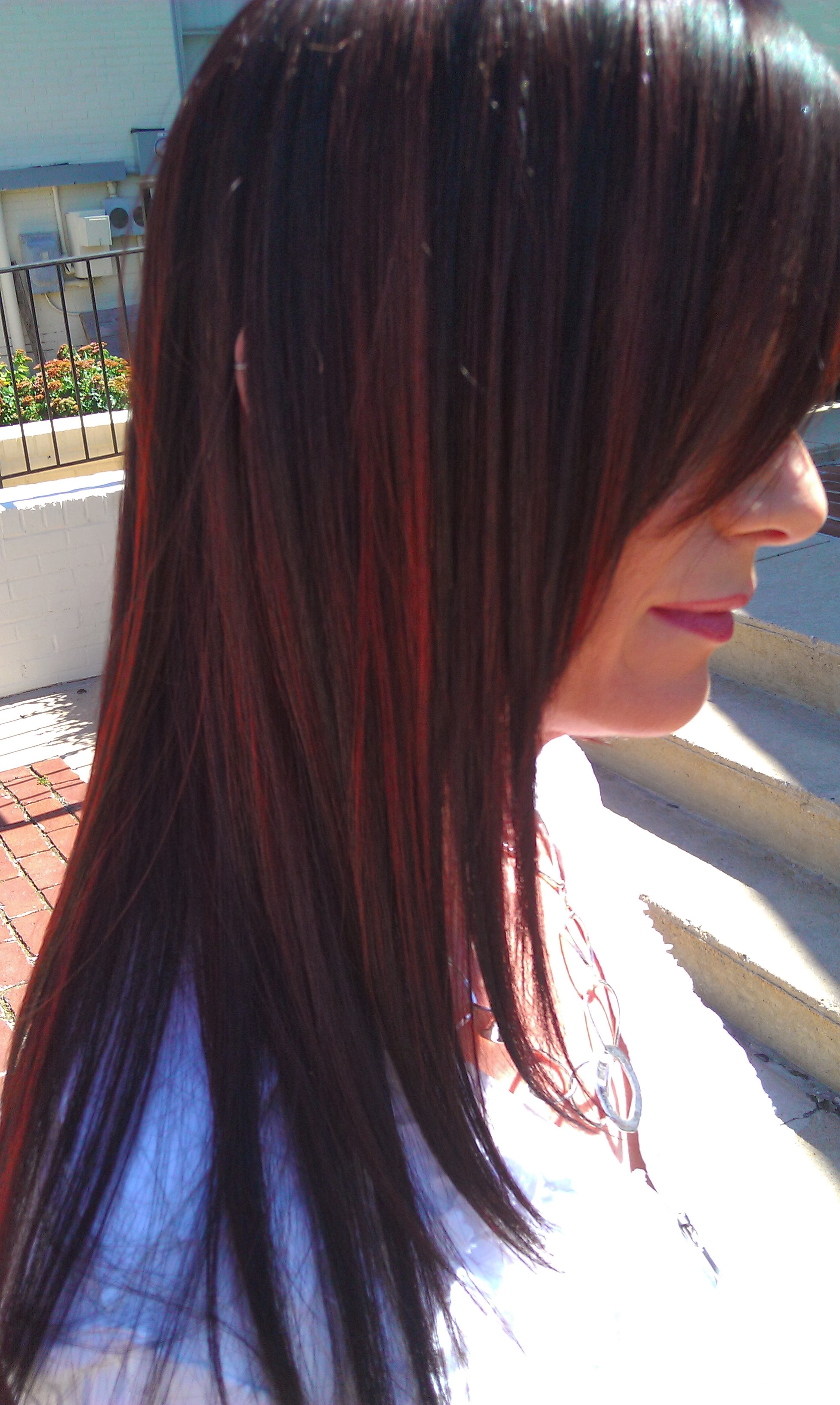Ever want to try red violet raspberry highlights?