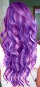 purple and lavender multi-dimensional haircolor