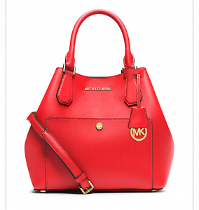 Michael Kors Greenwich bag comes in Mandarin Orange, Black, White, Blue, 