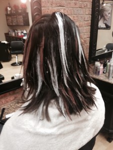 balayage highlights at Indulge Salon Greensboro Ga