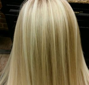 Blonde on blonde highlighting technique